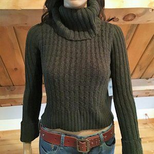 NWT Free People Hunter Green Turtleneck Sweater